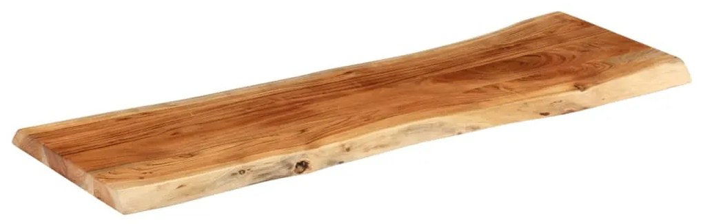 370639 vidaXL Плот за маса, 140x40x3,8 см, правоъгълен, акация масив, жив ръб