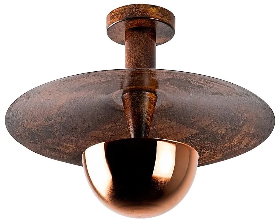 Висящо осветително тяло в меден цвят с метален абажур ø 38 cm Kurt – Opviq lights
