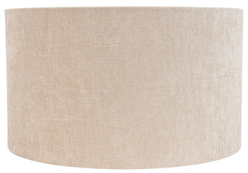 Текстилен абажур светлокафяв кръгъл 35/35/20