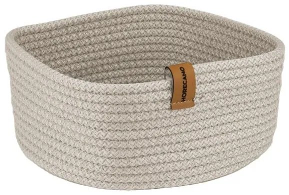 Horecano - Плетен панер квадратен 19x19xh7см бежов (HC-24704) (YUV.128-B)