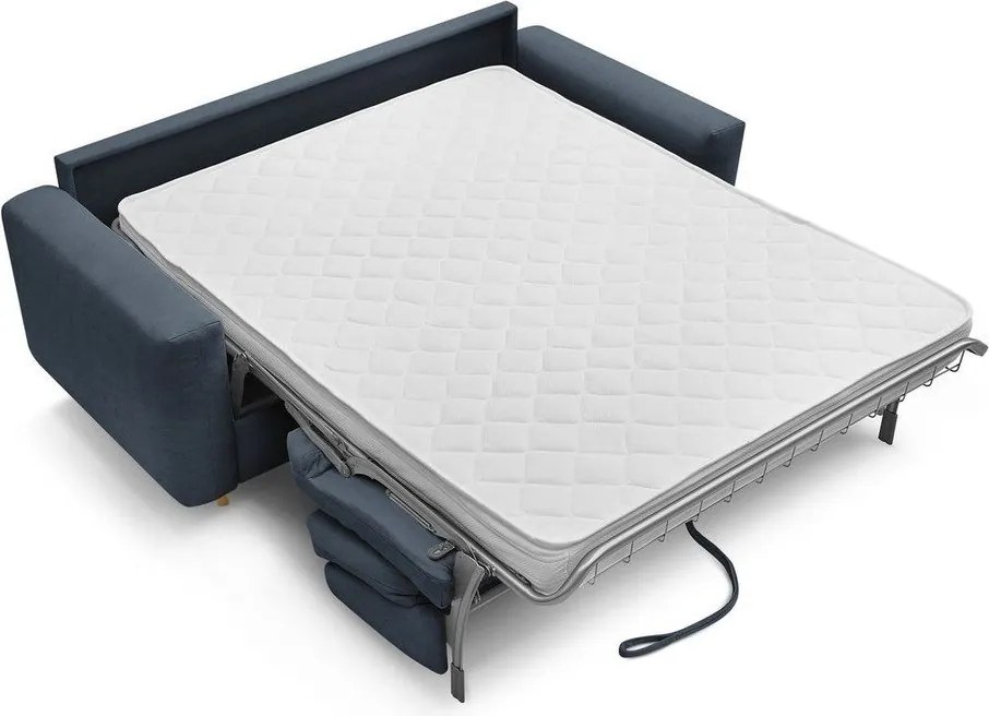 Тъмносин диван за ежедневно спане/сгъваем 220 cm Cocoone – Bobochic Paris