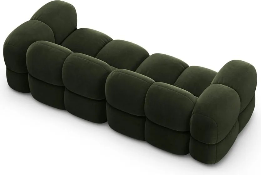 Зелен кадифен диван 250 cm Loretto – Cosmopolitan Design