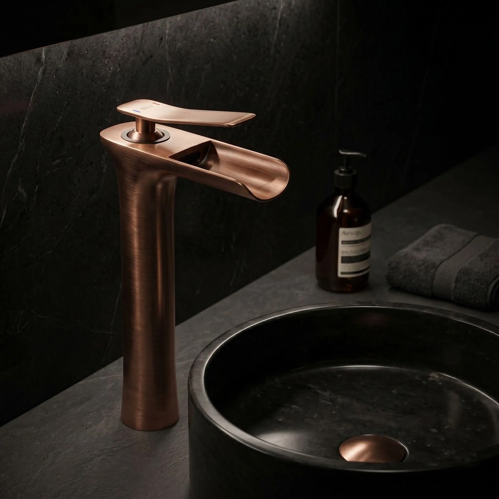 Смесител за мивка Rea Laguna antique Brush Copper high