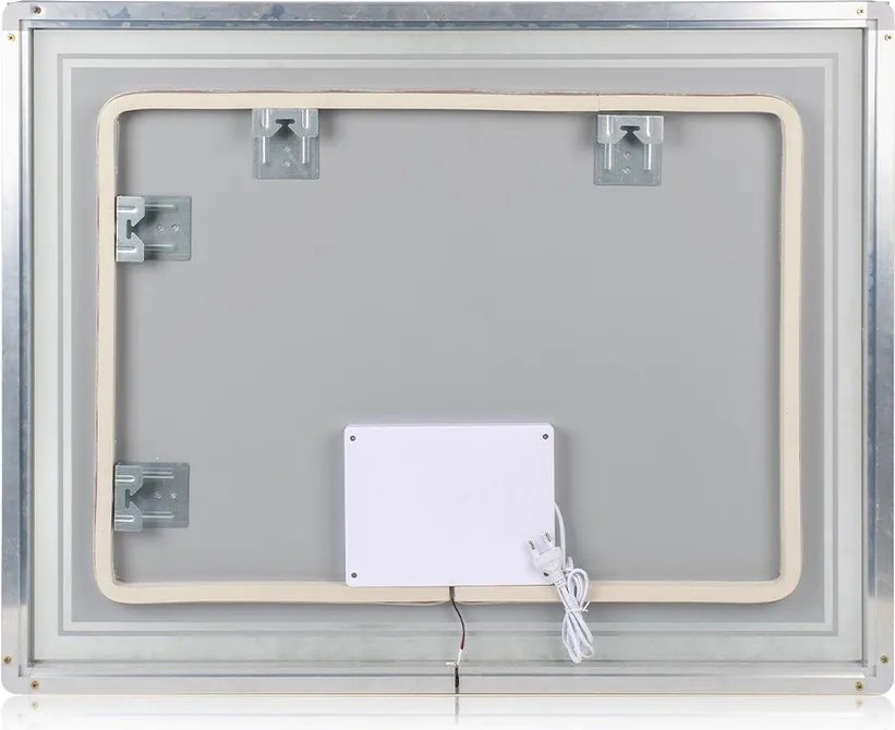 Стенно огледало със светлина 90x70 cm Zenith – Bonami Essentials