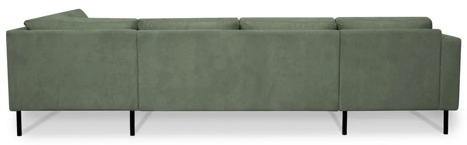 Зелен ъглов диван (десен ъгъл/"U" форма) Hero – Scandic