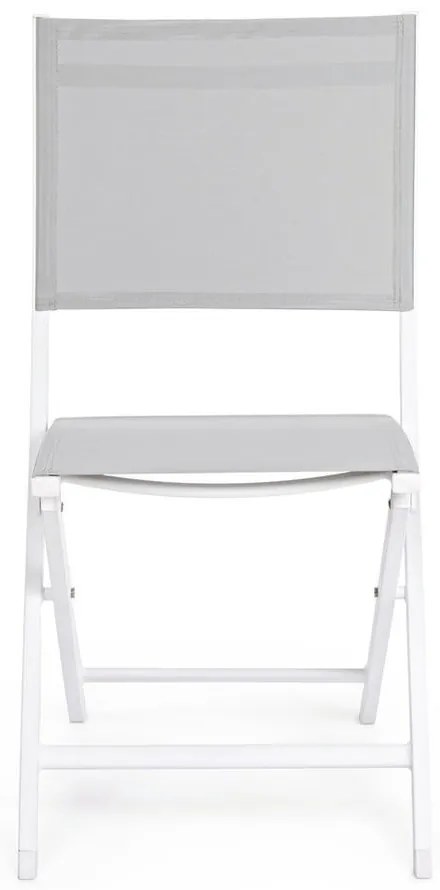 Бял градински стол метален Elin – Bizzotto