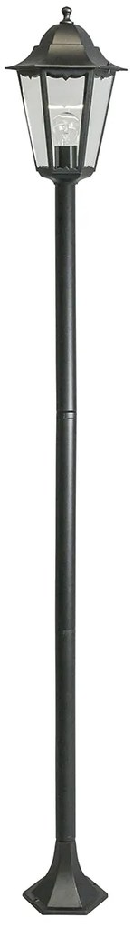 Класически външен подов аплик черен 170 см IP44 - New Orleans 1