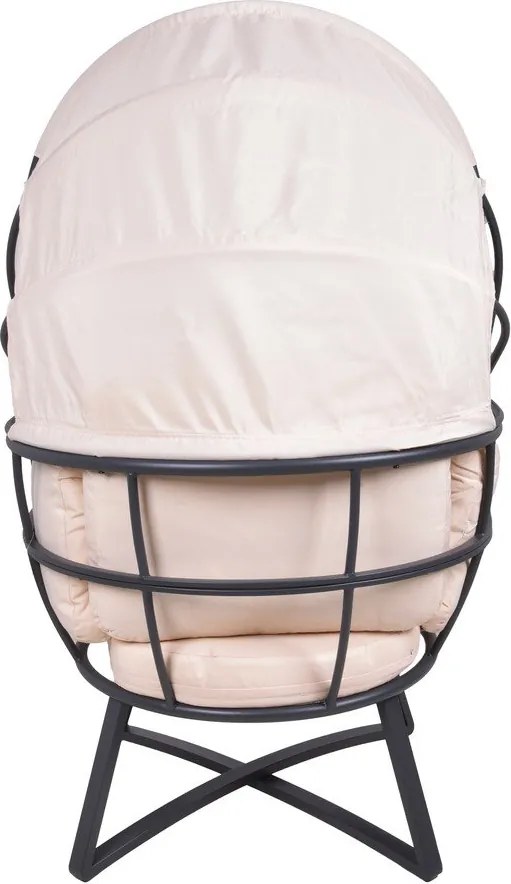 Бежово метално градинско кресло Delos – Garden Pleasure