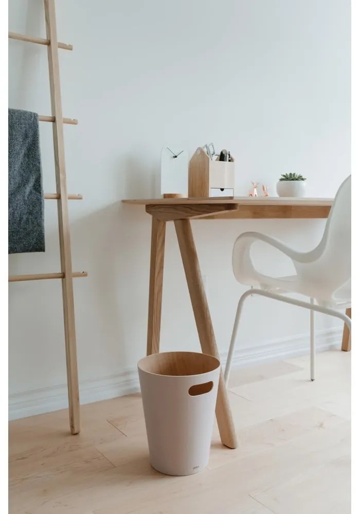 Бежово офис кошче за боклук 7,5 l Woodrow – Umbra