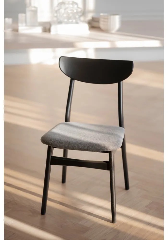 Черни трапезни столове в комплект от 2 броя Rodham - Rowico