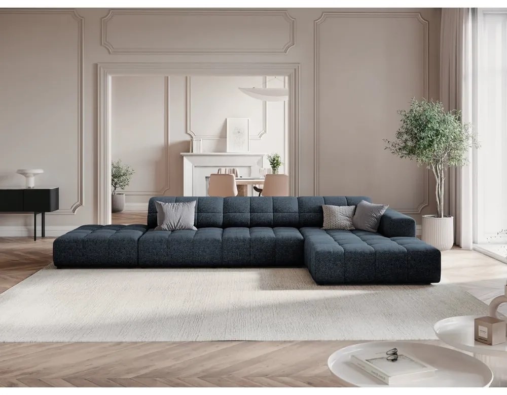 Син ъглов диван (десен ъгъл) Chicago - Cosmopolitan Design