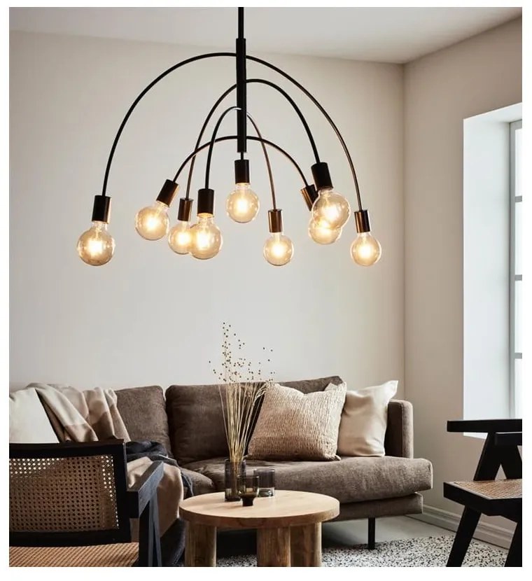 Черно висящо таванно осветително тяло, ширина 94,5 cm Lavello - Markslöjd