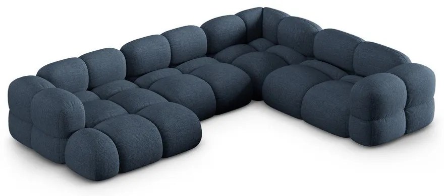 Тъмносин ъглов диван (десен ъгъл/U форма) Loretto – Cosmopolitan Design