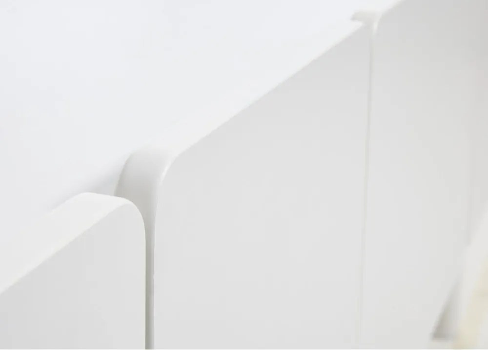 Бял скрин 160x70x45 cm Bera – Unique Furniture