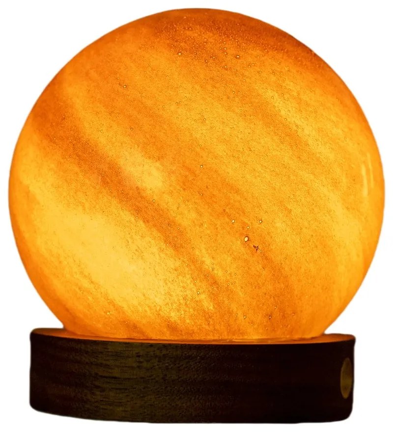 Тъмнокафява светлинна декорация с USB ø 8 cm Sand Storm – Gingko