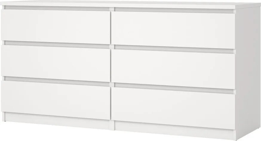Бял скрин 154x76x50 cm Naia – Tvilum