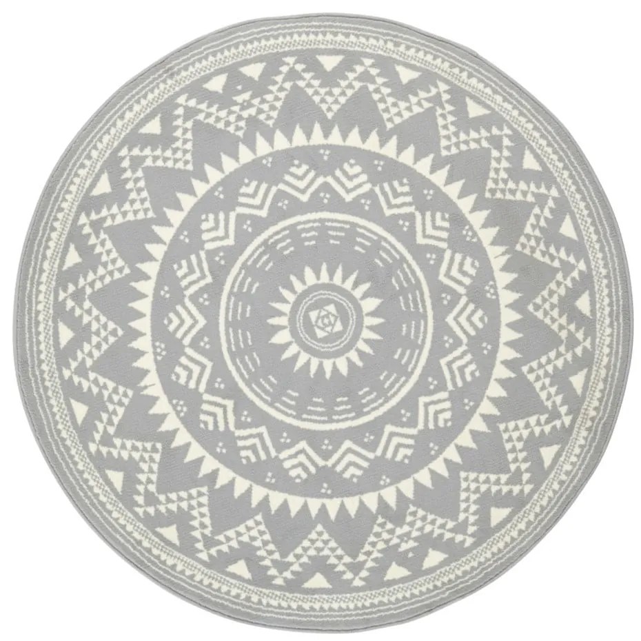 Сив килим Celebration , ⌀ 200 cm Valencia - Hanse Home