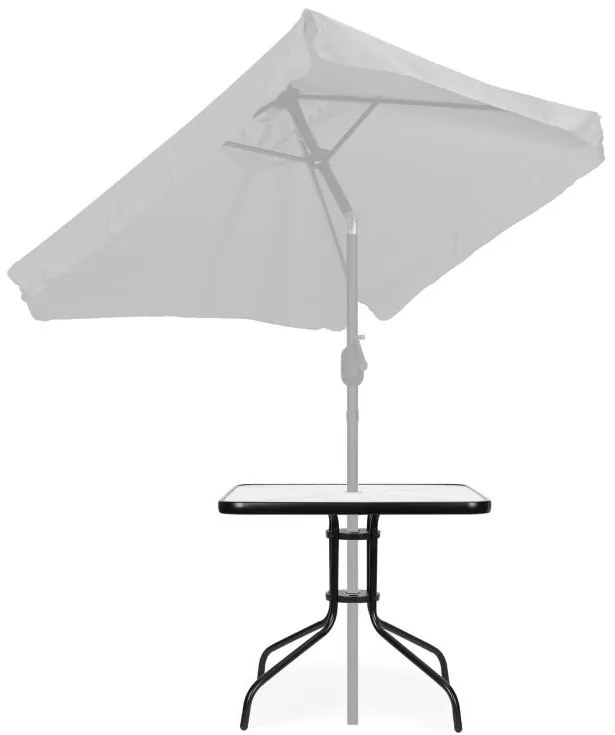 Градинска маса 80 cm от стъкло