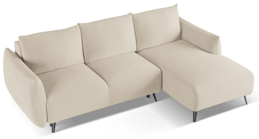 Бежов ъглов диван (десен ъгъл) Malie – Makamii