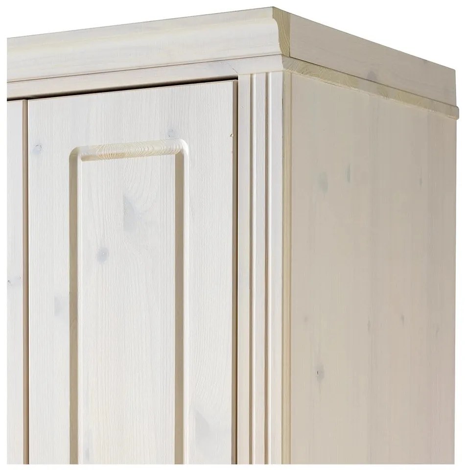 Бял гардероб от масивен бор 65x180 cm Anita – Støraa