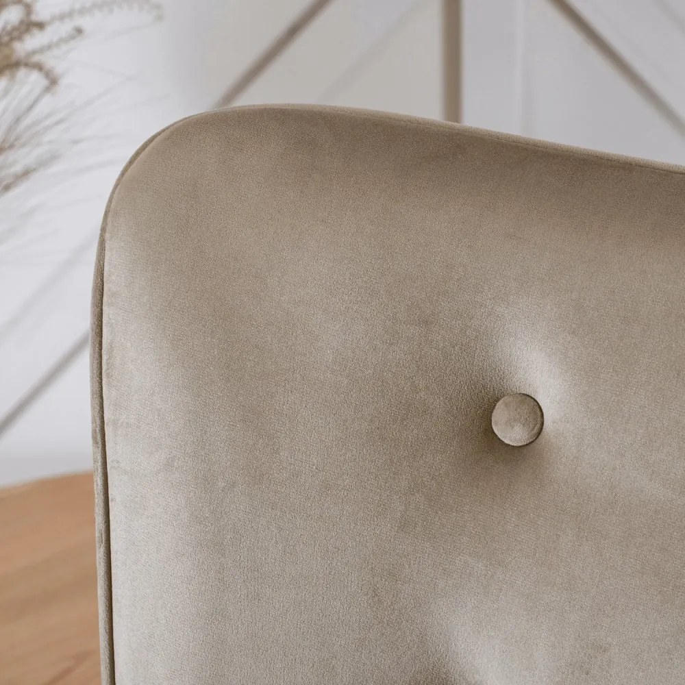 Удобен релаксиращ фотьойл с подложка за крака LOZANO - бежов