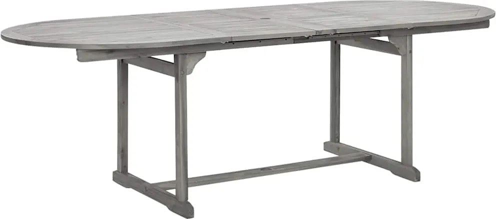 316572 vidaXL Градинска трапезна маса, (160-240)x100x75 cм, акация масив