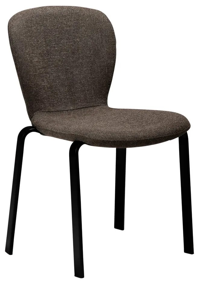 Кафяв тапициран трапезен стол Heap – DAN-FORM Denmark