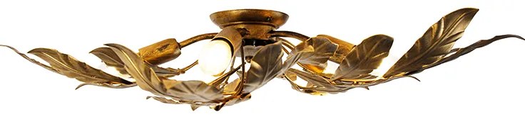 Винтидж таванна лампа антично злато 5-светлина - Linden