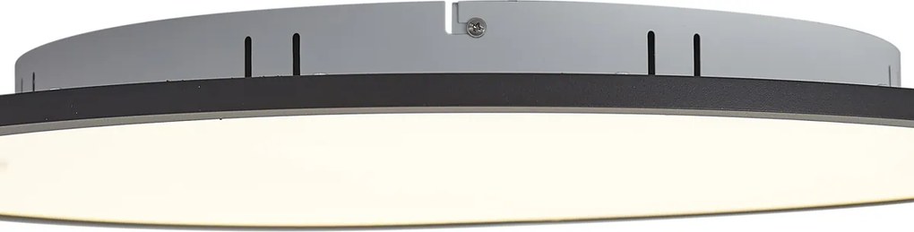 Смарт LED панел черен 60 см с LED димиране до топло с дистанционно управление - Knob