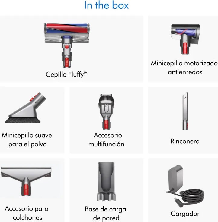 Вертикална прахосмукачка Dyson V11 Fluffу 476550-01 2в1, 185AW, 0.54 л, 125 000 об/мин, Автономия 60 мин, 3 режима, LCD, Никел/червен