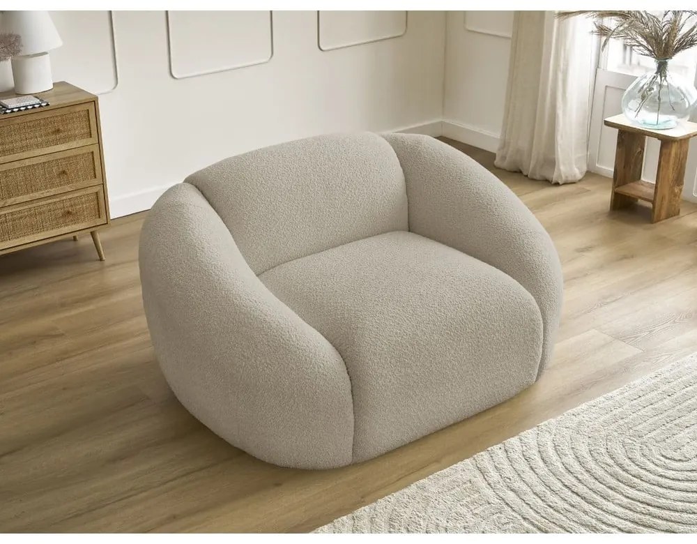 Бежово кресло от букле Tina – Bobochic Paris