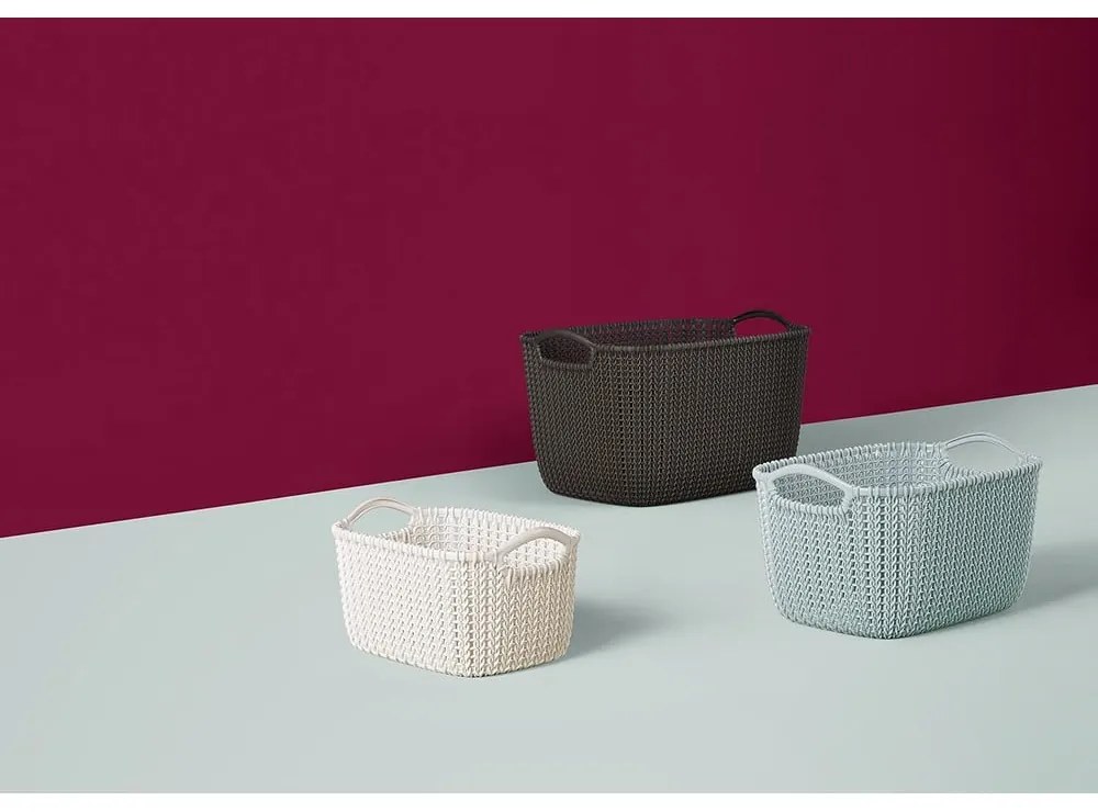 Бяла кошница за съхранение , 3 л Knit - Curver