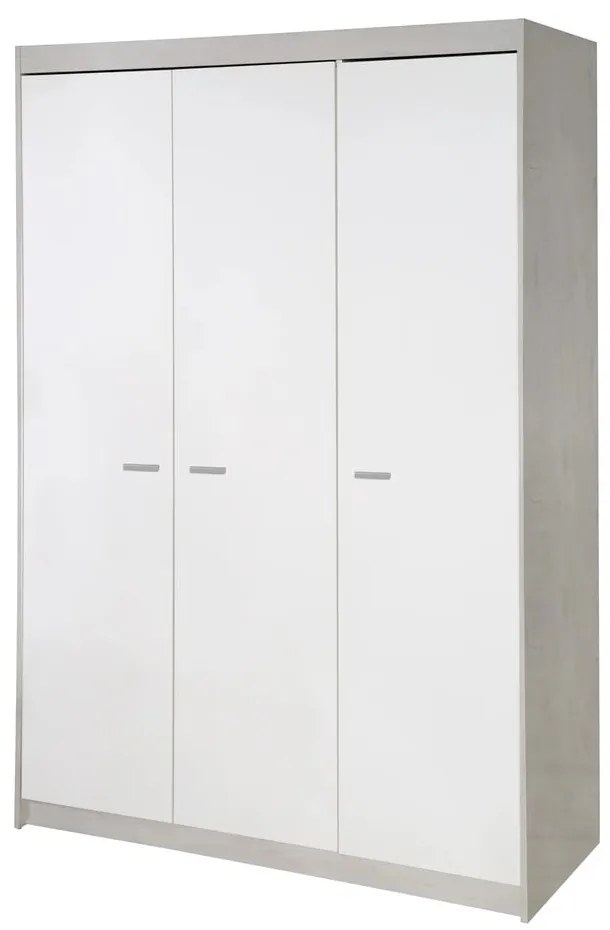 Бял детски гардероб от дъб 131x190 cm Julia - Roba