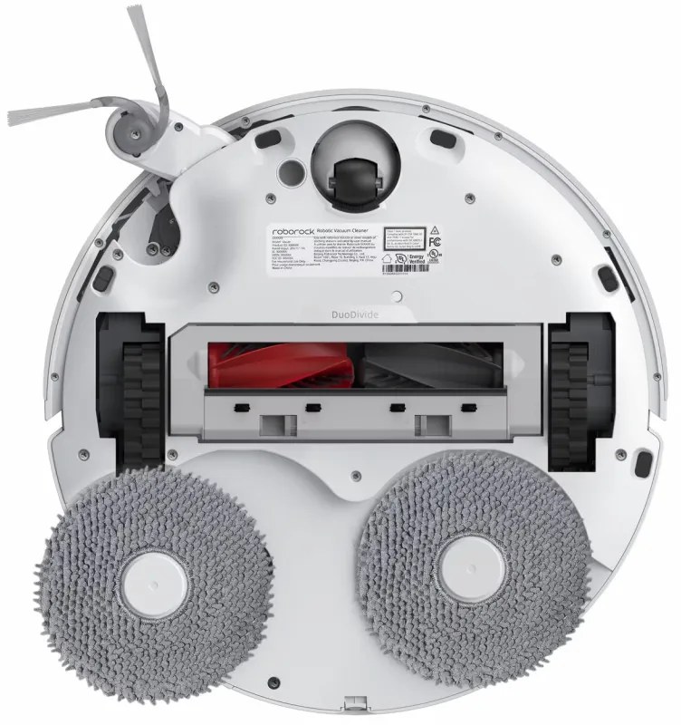 Прахосмукачка робот Roborock Q Revo Curv QRC02-00, 18500 Pa, 6400 mAh, 66W, 3D Картографиране LiDar, Станция за зареждане, Автономия до 4 часа, Бял