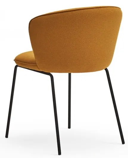 Тапицирани трапезни столове в комплект 2 бр. в цвят горчица Add – Teulat