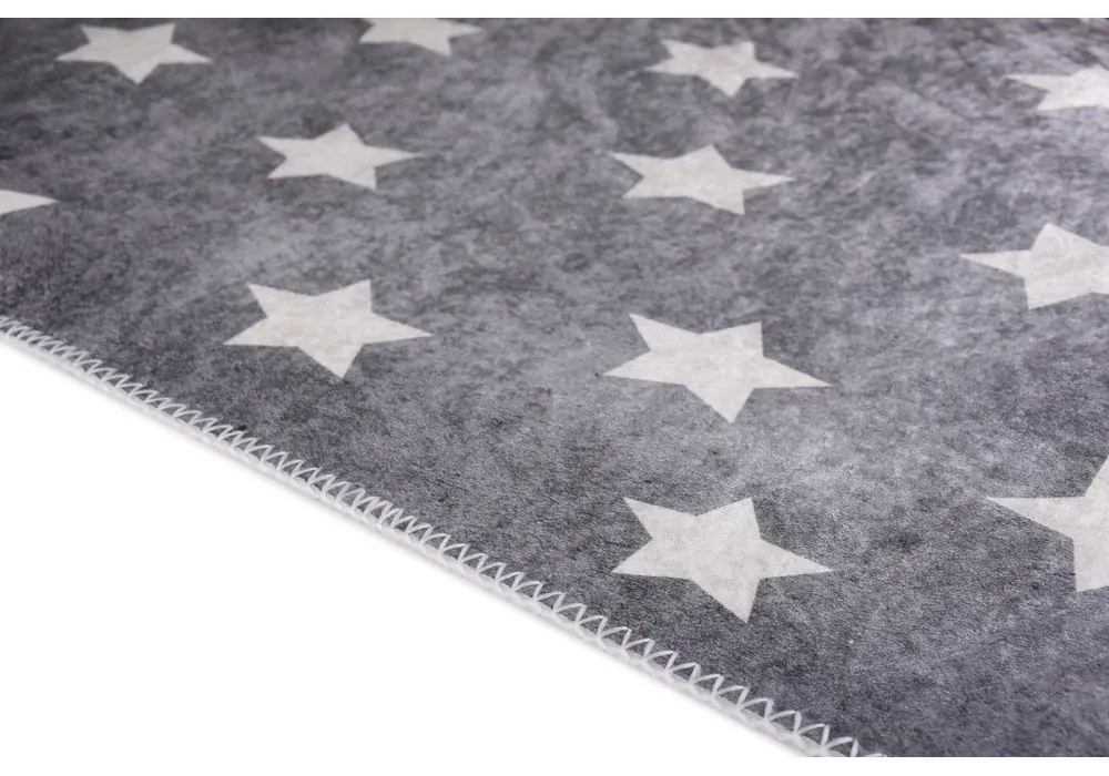 Сив детски килим подходящ за пране 120x180 cm Shining Stars – Vitaus