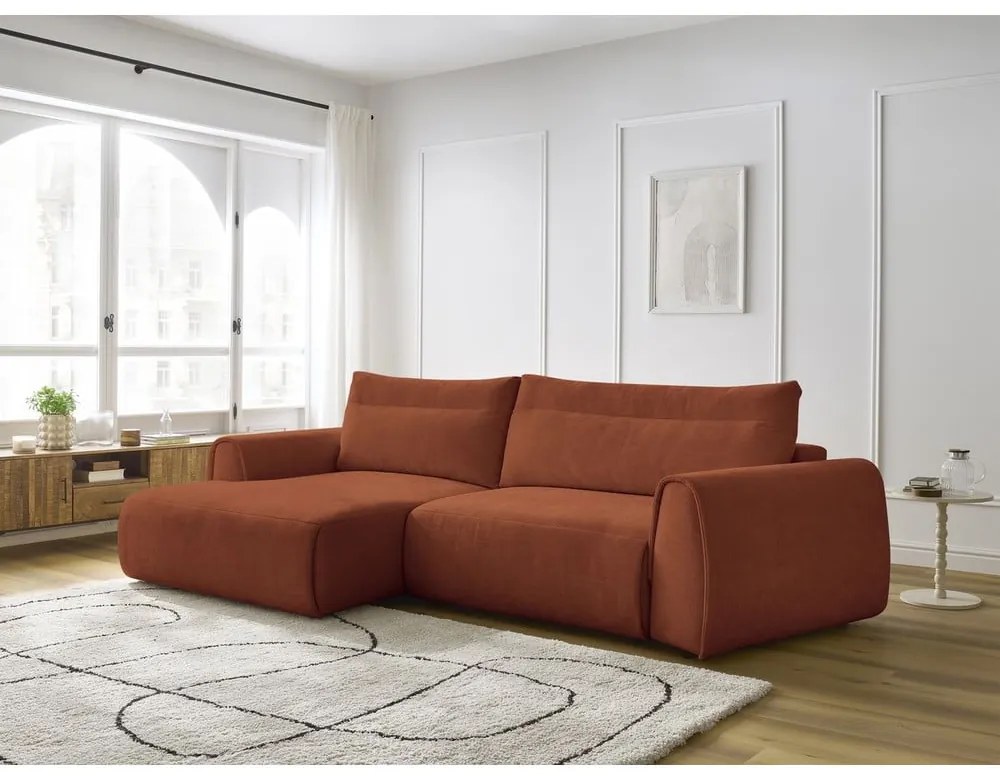 Оранжев ъглов диван Aden – Bobochic Paris