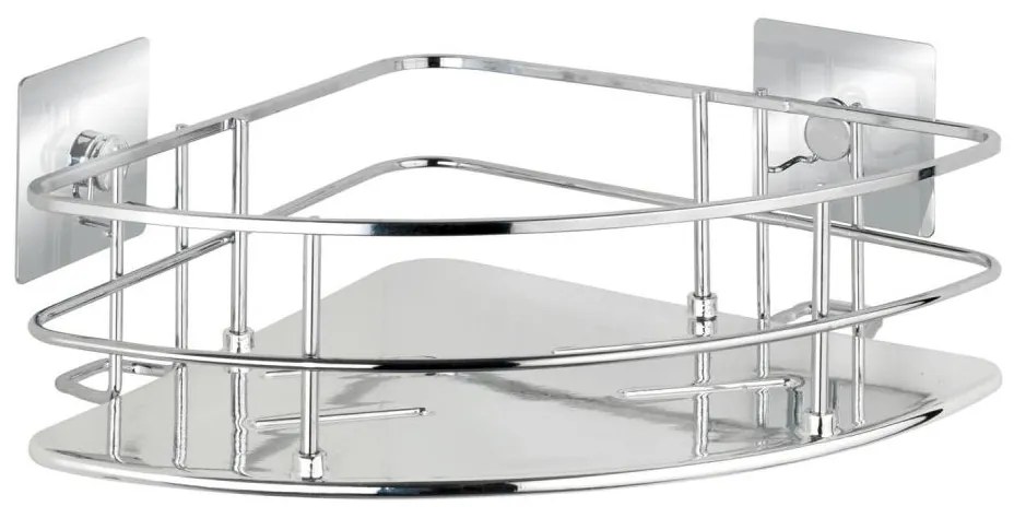 WENKO 23856800-Поличка TURBO-LOC QUADRO ED. 27,5x19,3 cm неръждаема стомана/лъскав хром