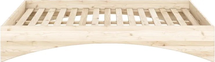 Двойно легло от масивен бор без табла в естествен цвят 160x200 cm Orbit – Karup Design
