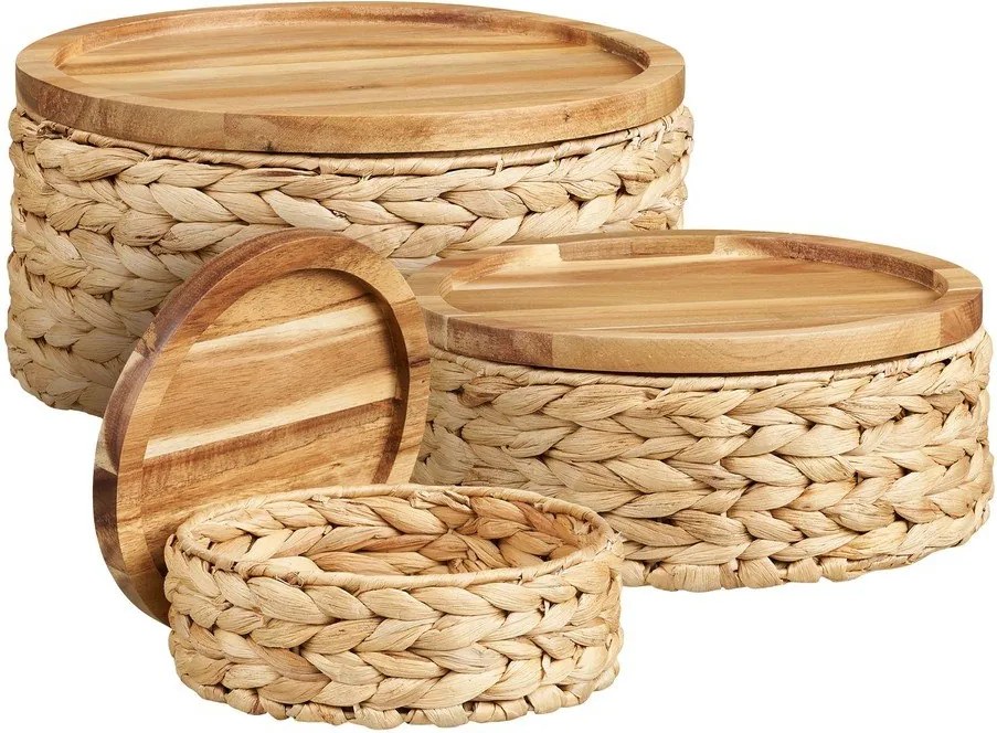 Кошници в комплект 3 бр. от воден зюмбюл ø 30x15 cm Botofte – House Nordic