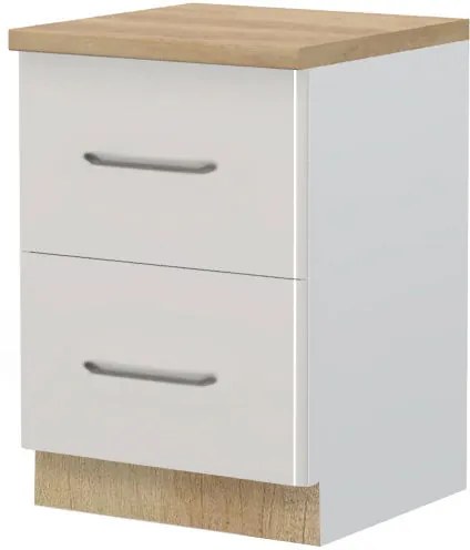 Подов шкаф Modena R-60-2F-White - Gray light