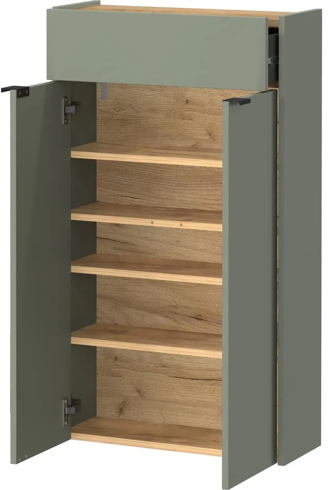 Светлозелено шкафче 56x97x22 cm Ameca – Germania