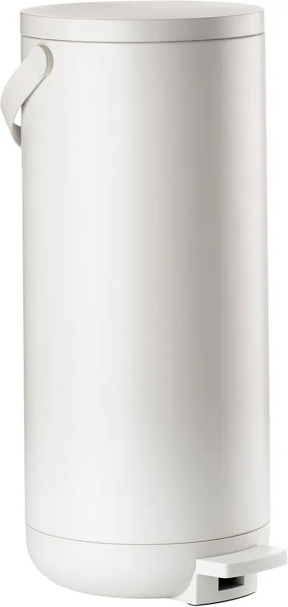 Бяло пластмасово кошче за боклук с педал 35 l Circular – Zone