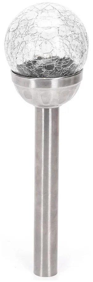 Aigostar - LED соларна лампа LED/0,006W/1,2V 37,8см хром 6500K IP44