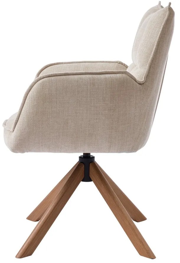 Кремави тапицирани трапезни столове в комплект 2 бр. Marilla – Unique Furniture