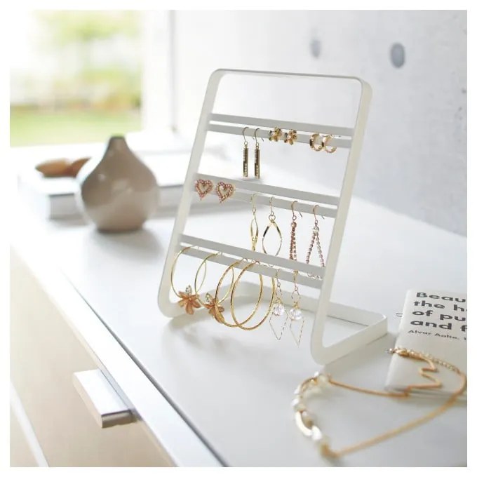 Бяла стойка за бижута Клон Tower - YAMAZAKI