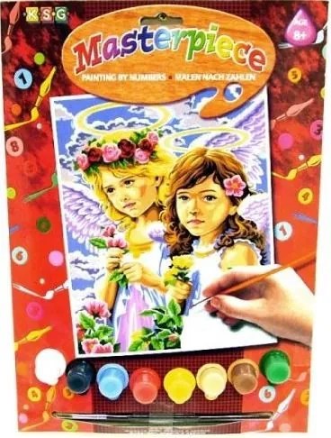 KSG Craft - Рисуване по номера с акрилни бои - Ангели