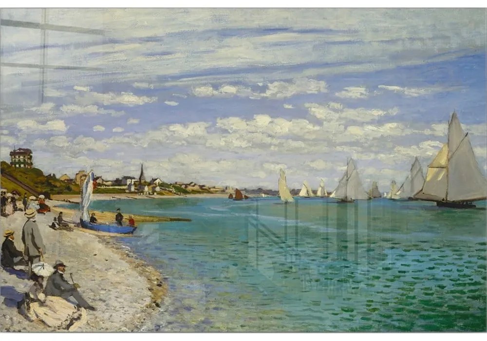 Картина върху стъкло 70x50 cm Claude Monet - Wallity