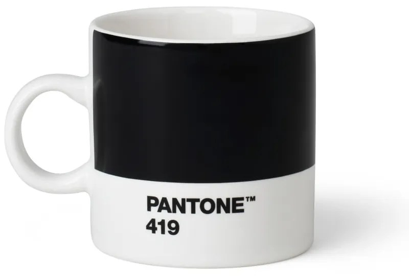 Черна керамична чаша за еспресо 120 ml Espresso Black 419 - Pantone