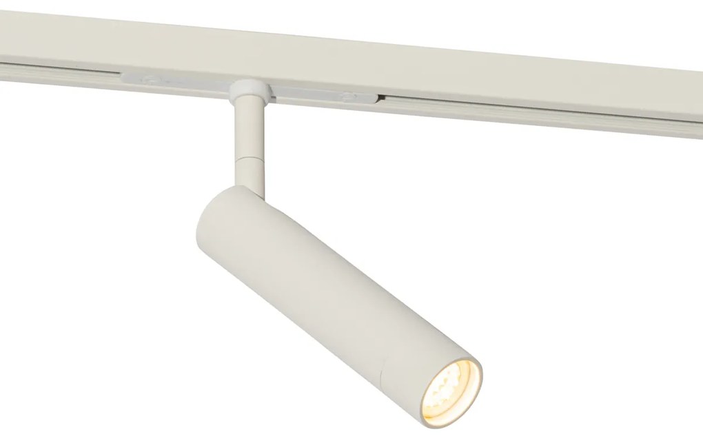 Модерен бял прожектор за 1-фазова релсова система - Slimline Uzzy